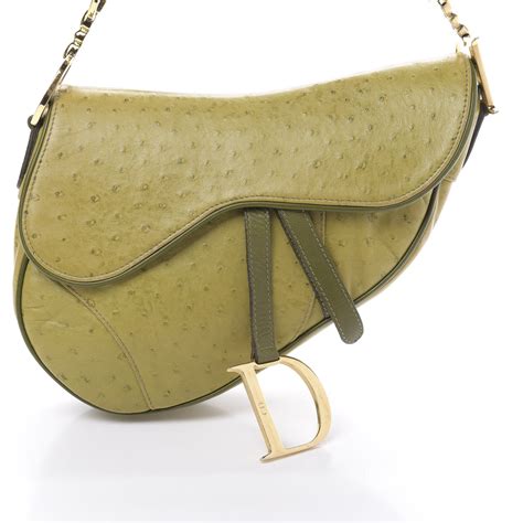 dior ostrich saddle bag|Dior horse saddle bag.